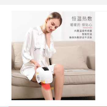 和正（Hezheng）膝盖按摩器 膝关节热敷保暖老寒腿护膝 脉冲贴片肩颈按摩器 气囊按压 充电便携 HZ-KNEE-2全功能款