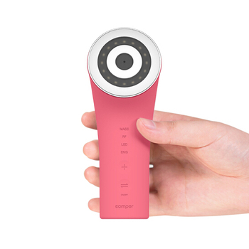 Comper智能美容仪 射频微电流美容器 红光Bloom 导入按摩洁面仪 炫彩版